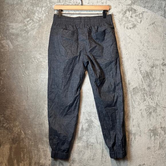 prAna Mantra Joggers Hemp Woven Sz Small Blue UPF 50+ Coal Gray Gorpcore Hiking - Picture 4 of 9